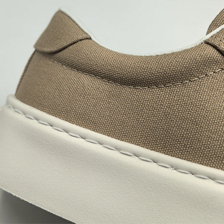 Men Minimalism Plain Canvas Flat Casual Shoes-RAIIFY