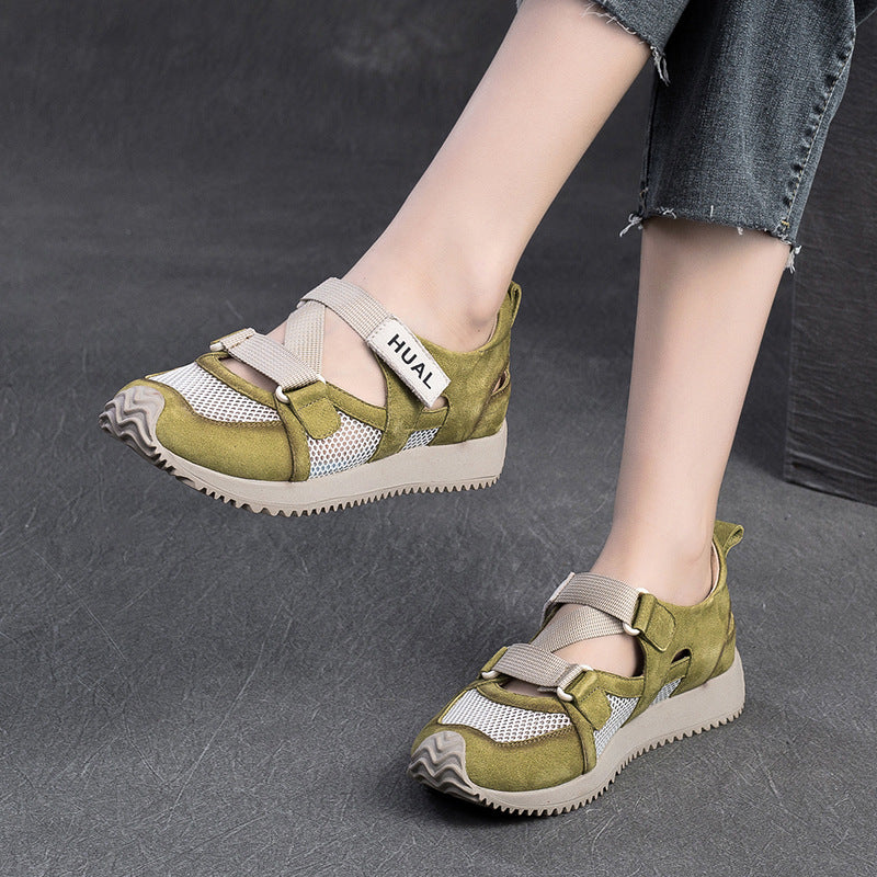 Women Summer Mesh Velcro Tape Casual Shoes-RAIIFY