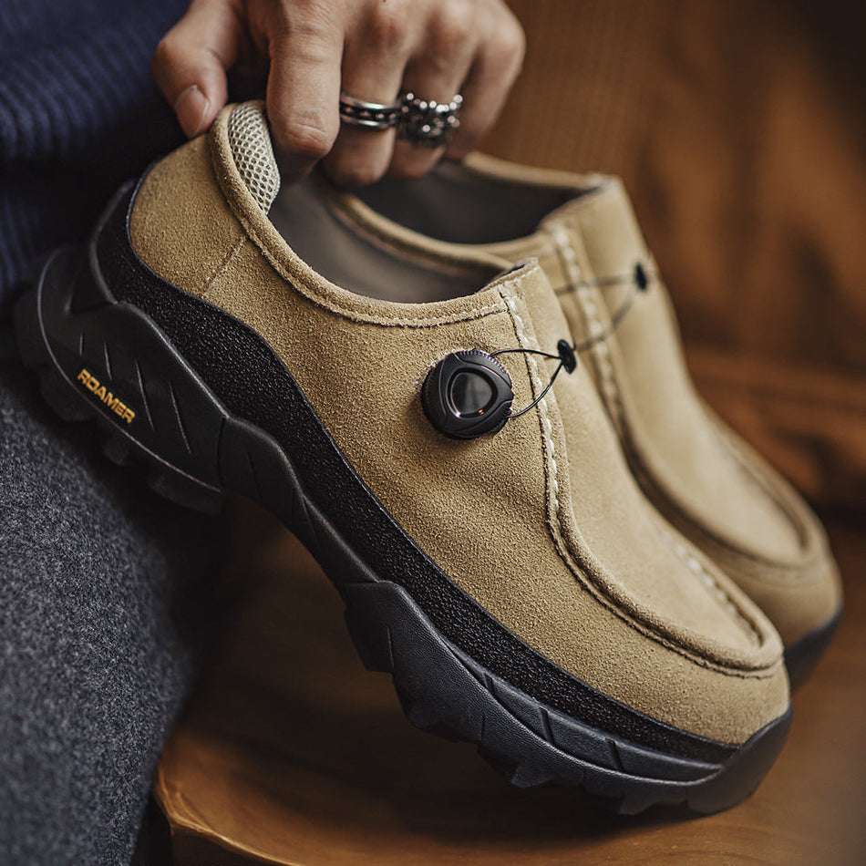 Men's Retro Suede Slip-on Casual Shoes-RAIIFY