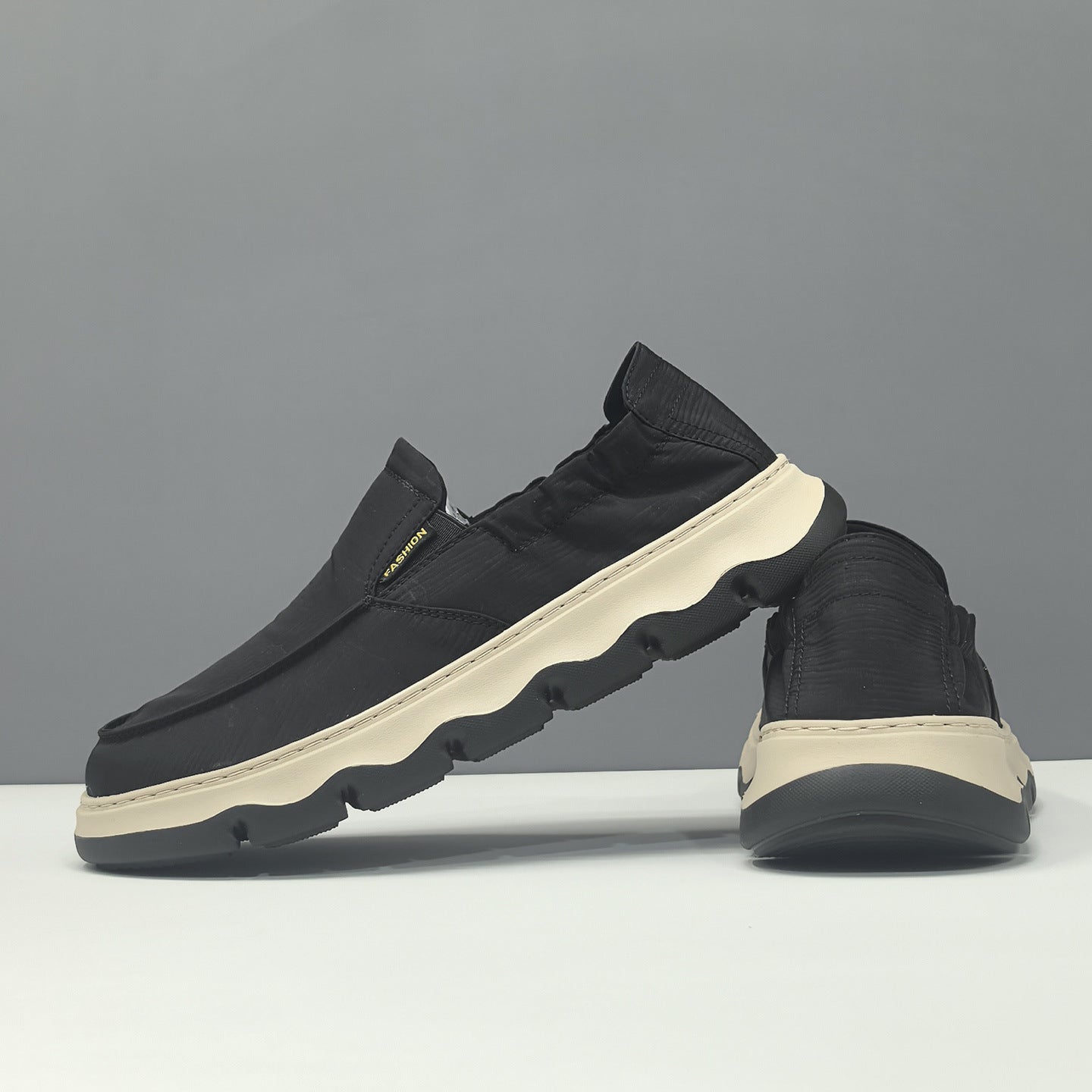 Men's Minimalist Breathable Canvas Casual Loafers-RAIIFY