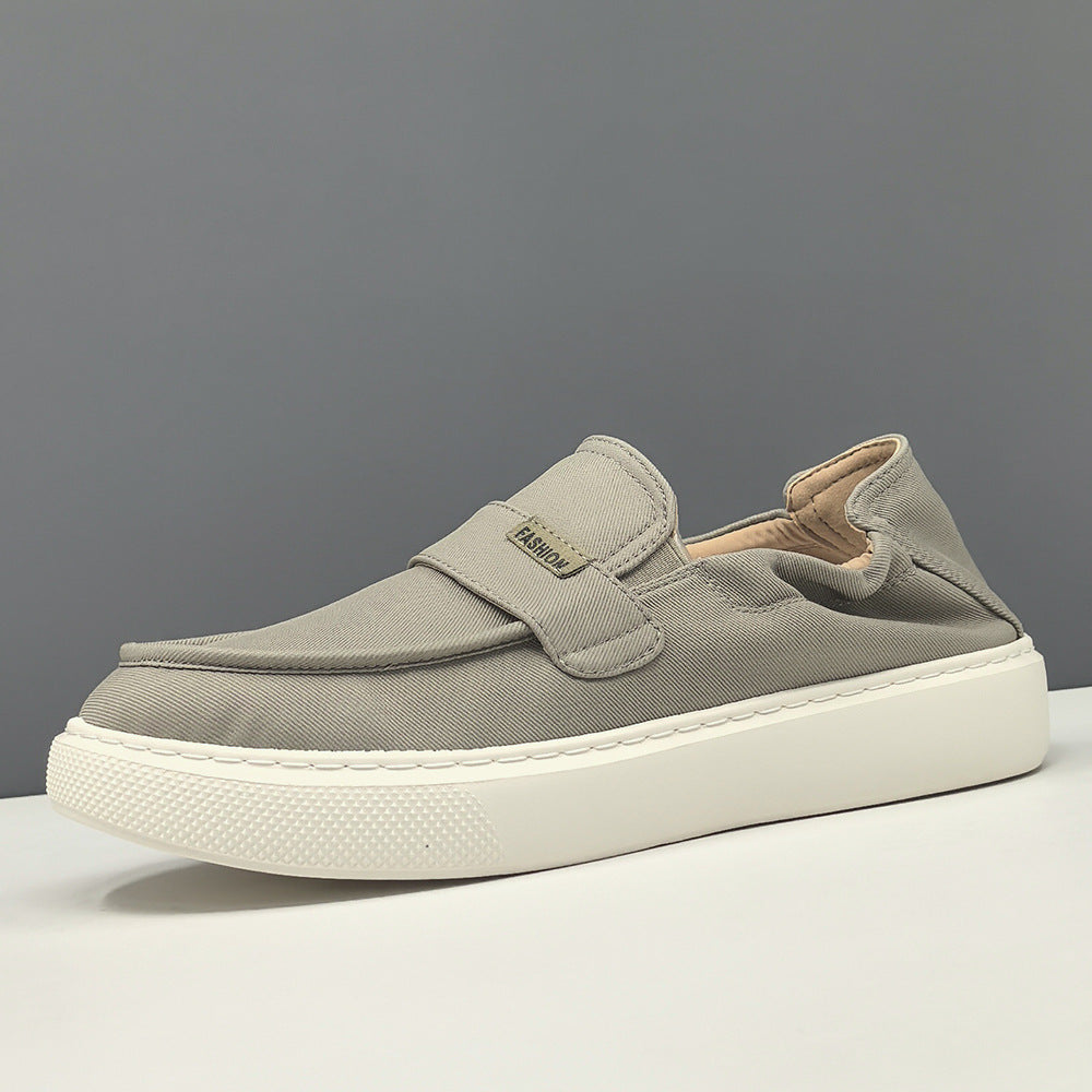 Men Minimalism Soft Canvas Comfort Flat Casual Shoes-RAIIFY