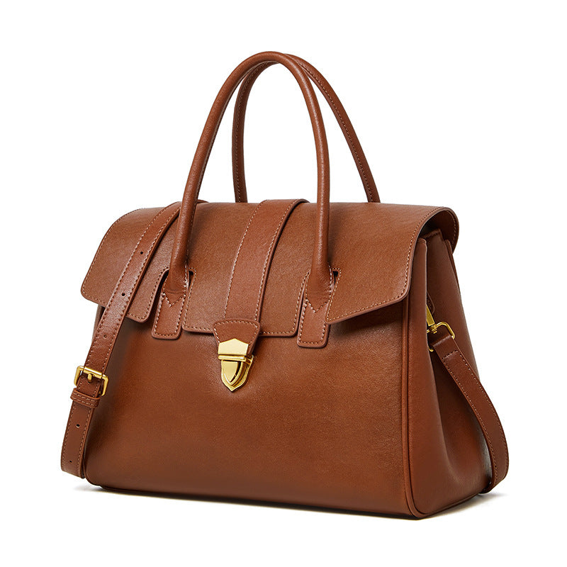 Women's Vintage Leather Shoulder Tote Satchel Purse-RAIIFY