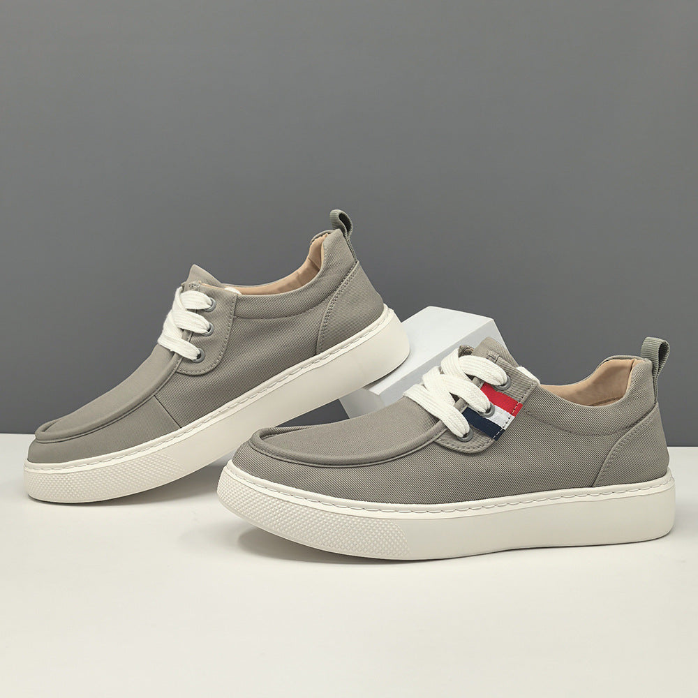 Men Minimalism Fashion Canvas Flat Casual Shoes-RAIIFY