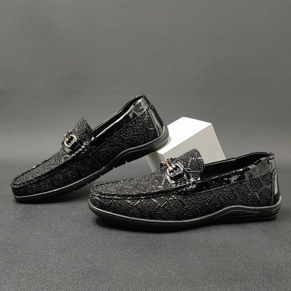 Men Retro Classic Leather Flat Casual Loafers-RAIIFY