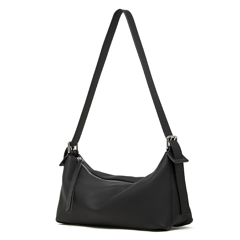 Women's Top-Grain Leather Hobo Shoulder Crossbody Tote Bag-RAIIFY