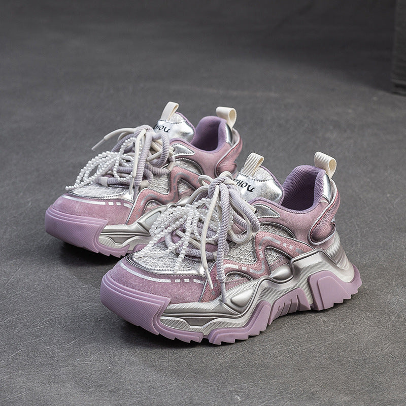 Women Fashion Breathable Chunky Platform Sneakers-RAIIFY