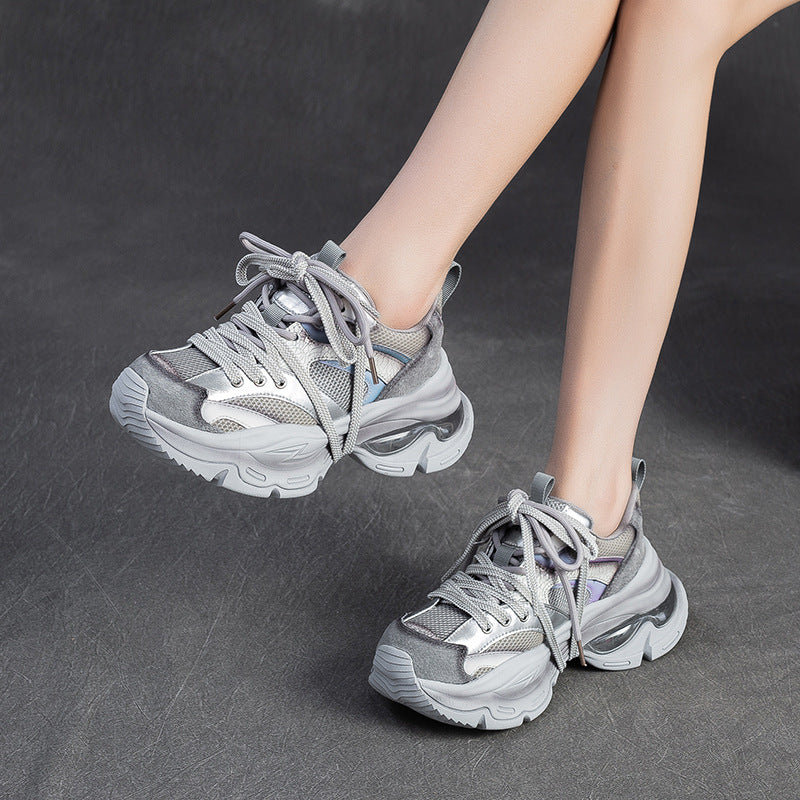 Women's Fashion Breathable Mesh Chunky Sneakers-RAIIFY