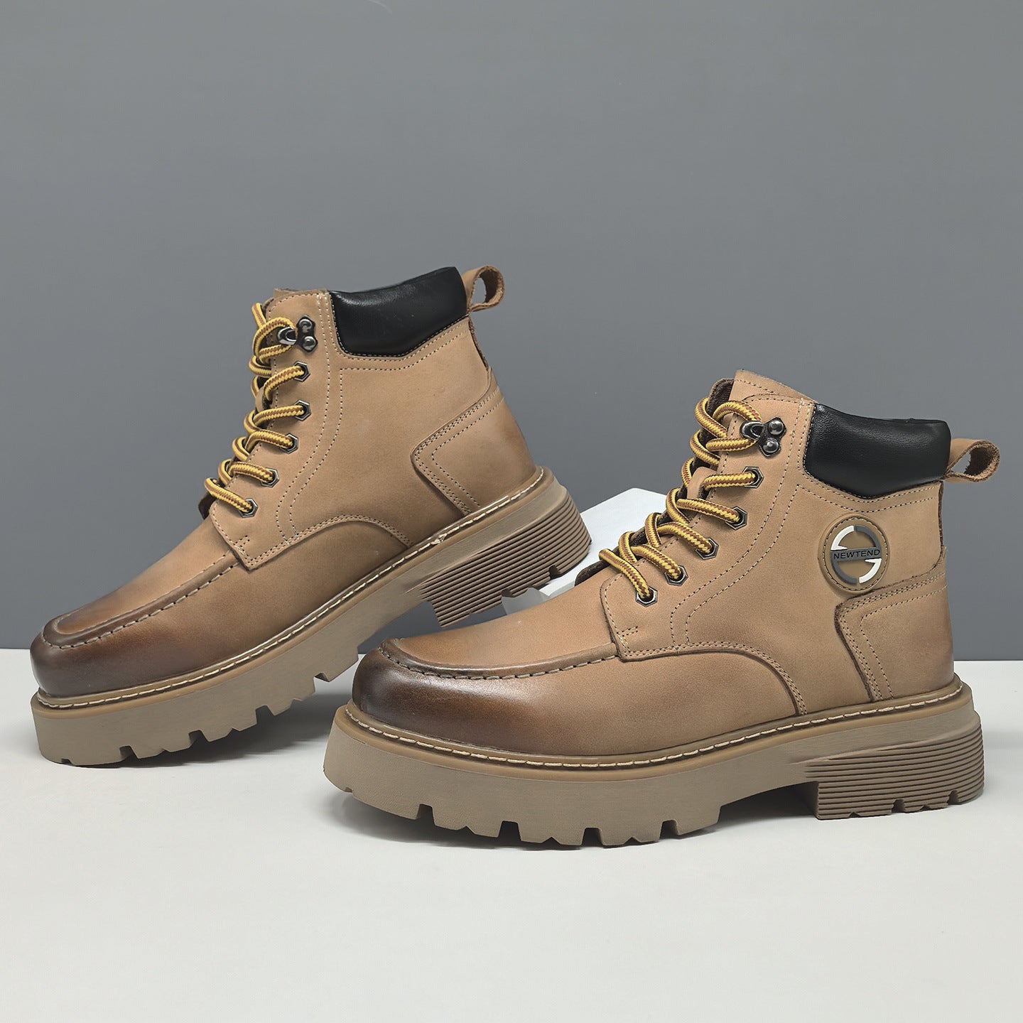 Men's Retro Classic Leather Work Ankle Boots-RAIIFY