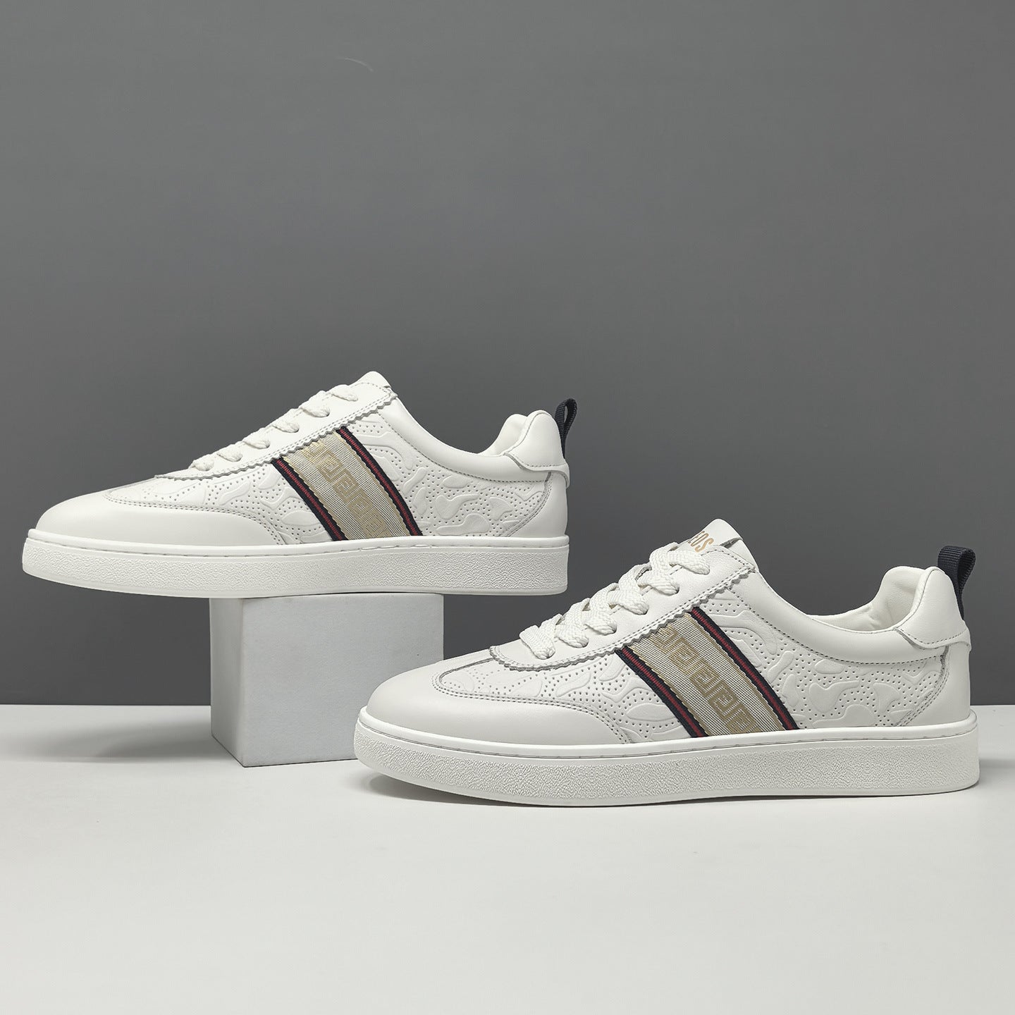 Men's Fashion Leather Slip-on Flat Casual Shoes-RAIIFY