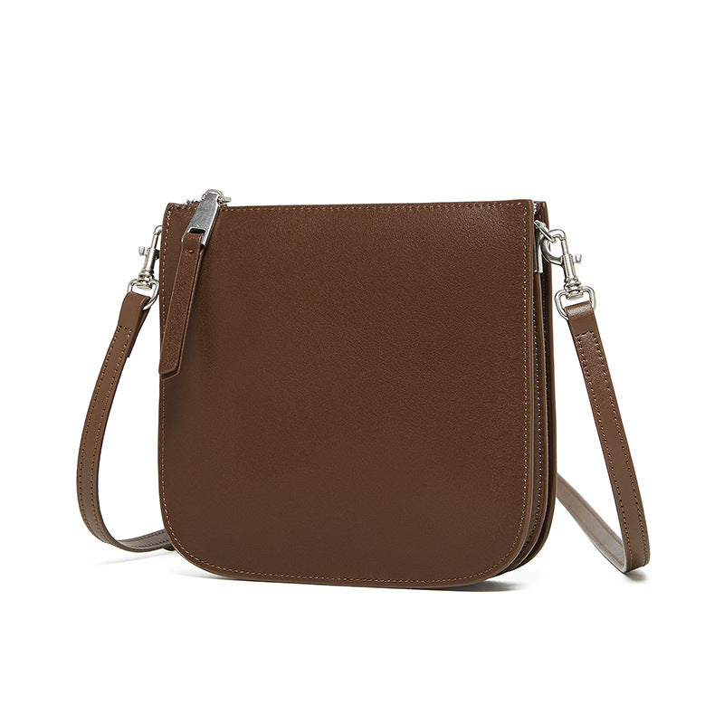 Women Minimalism Retro Solid Leather Cross Body Bag-RAIIFY