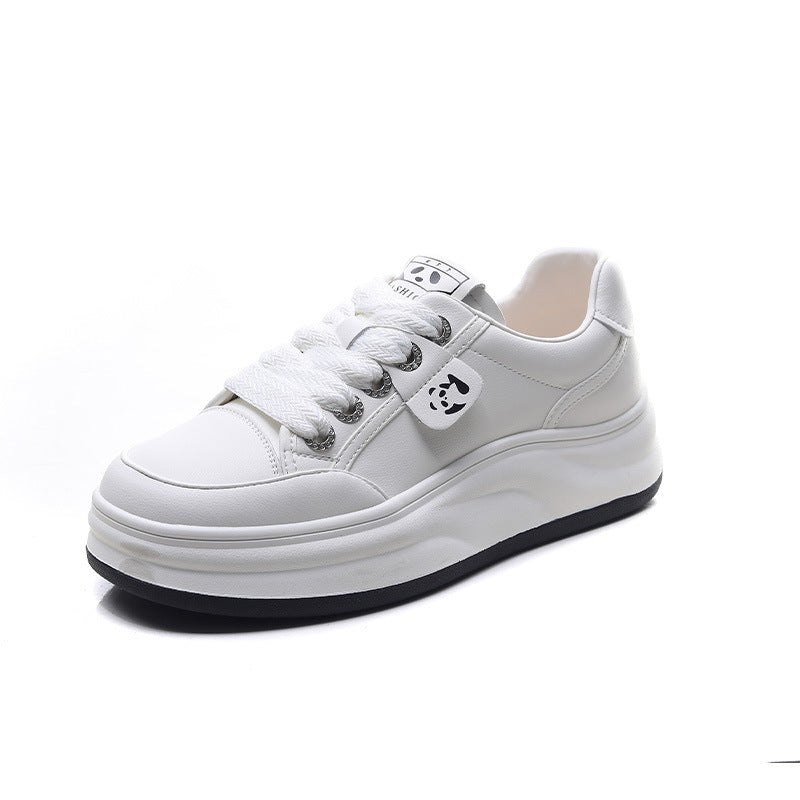 Women Minimalism Fashion Leather Casual Platform Shoes-RAIIFY