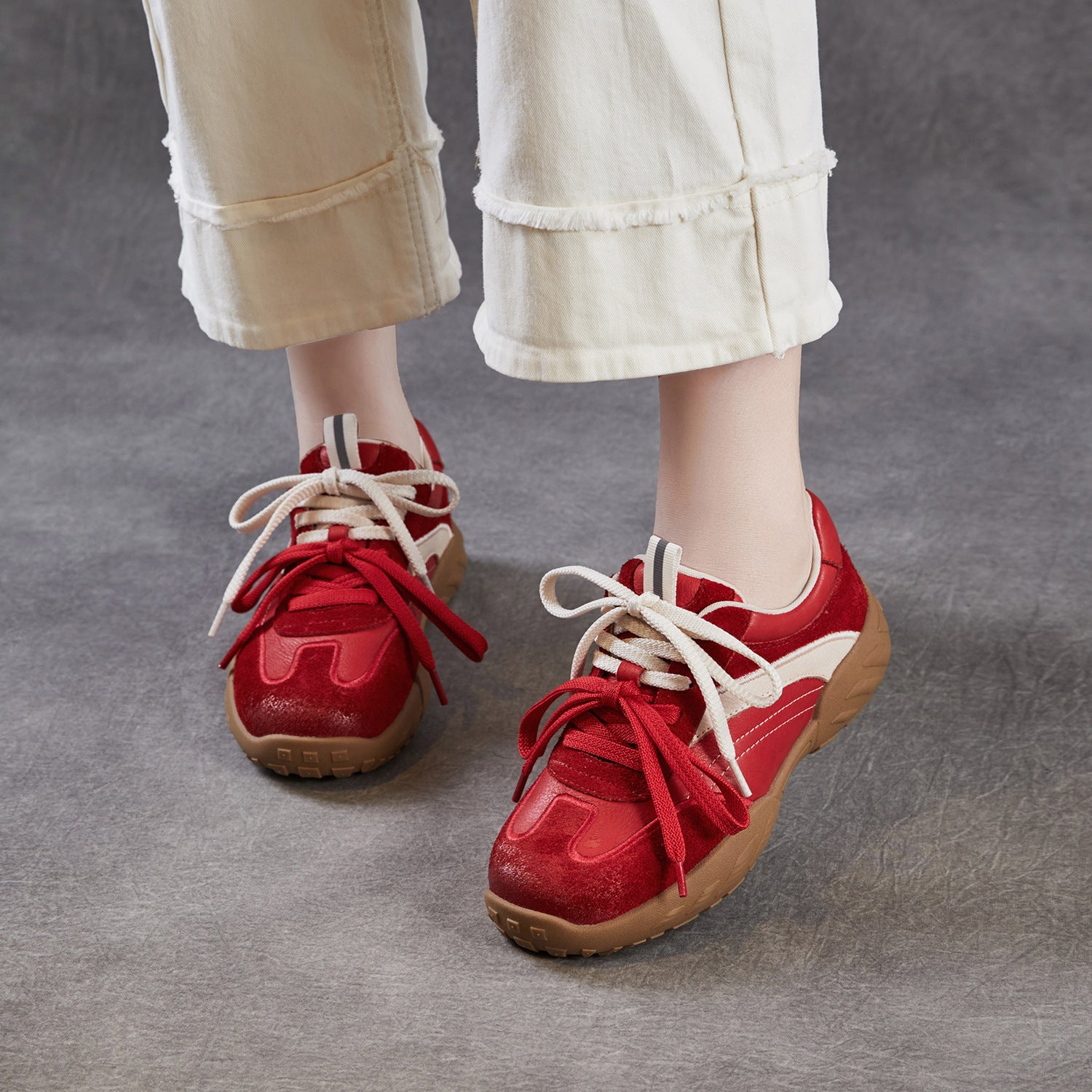 Women's Retro Suede Training Casual Sneakers-RAIIFY