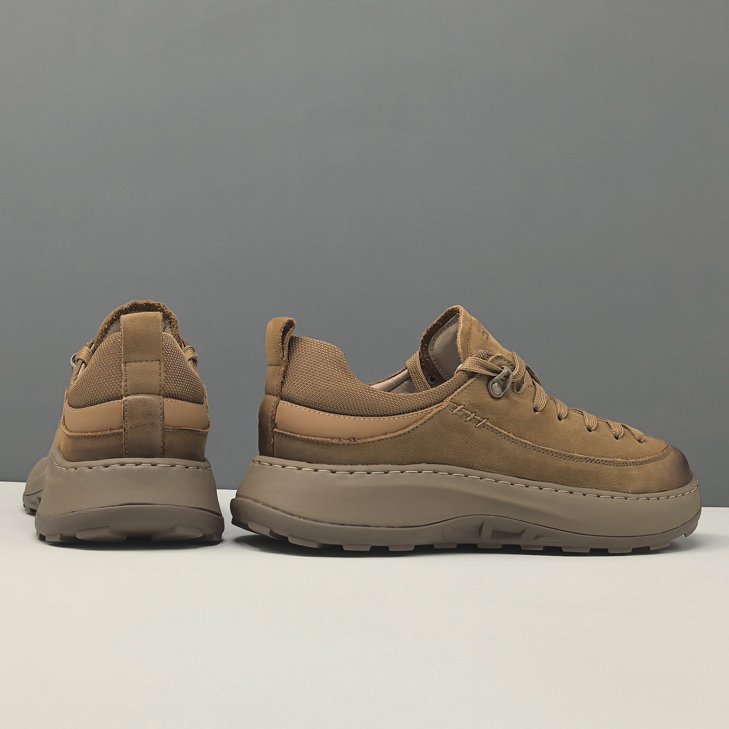 Men's Retro Quilted leather Low Top Casual Shoes-RAIIFY