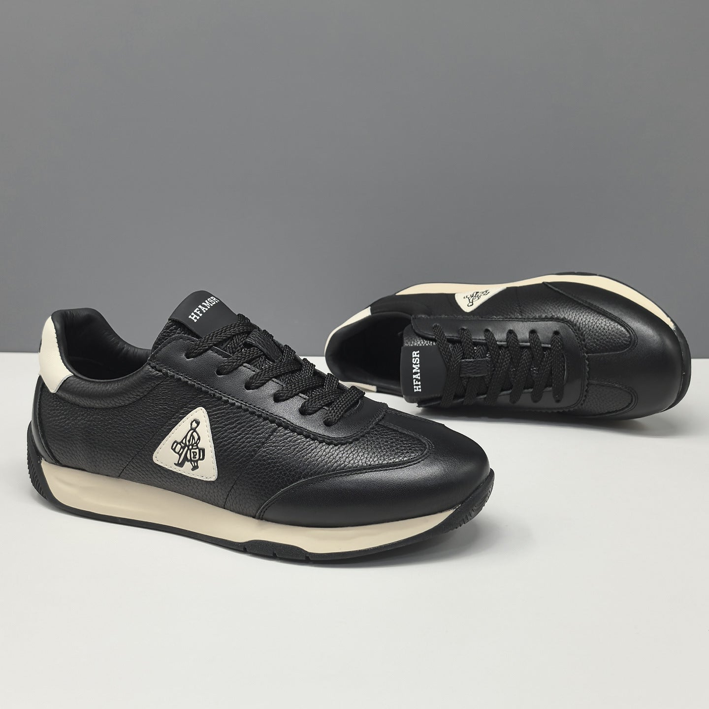 Men's Stylish Leather Comfort Casual Training Sneakers-RAIIFY