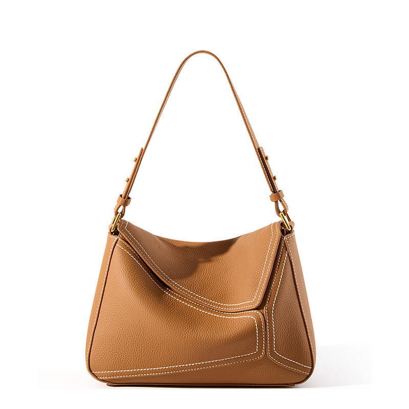 Women Minimalist Fashion Leather Shoulder Bag-RAIIFY