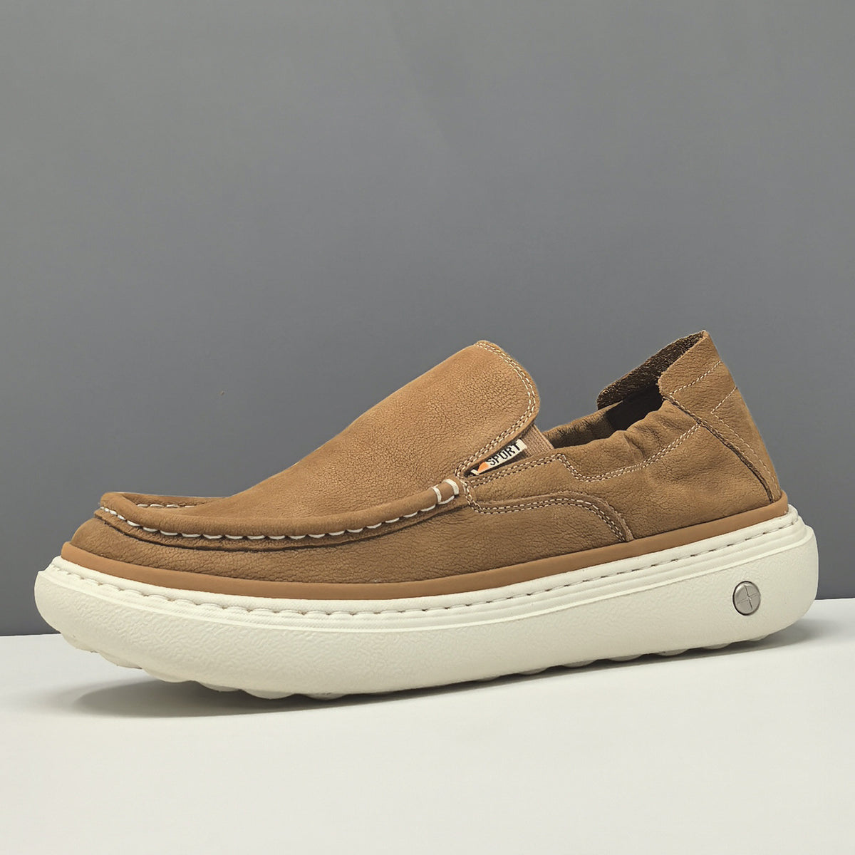 Men's Minimalist Genuine Leather Casual Loafers-RAIIFY