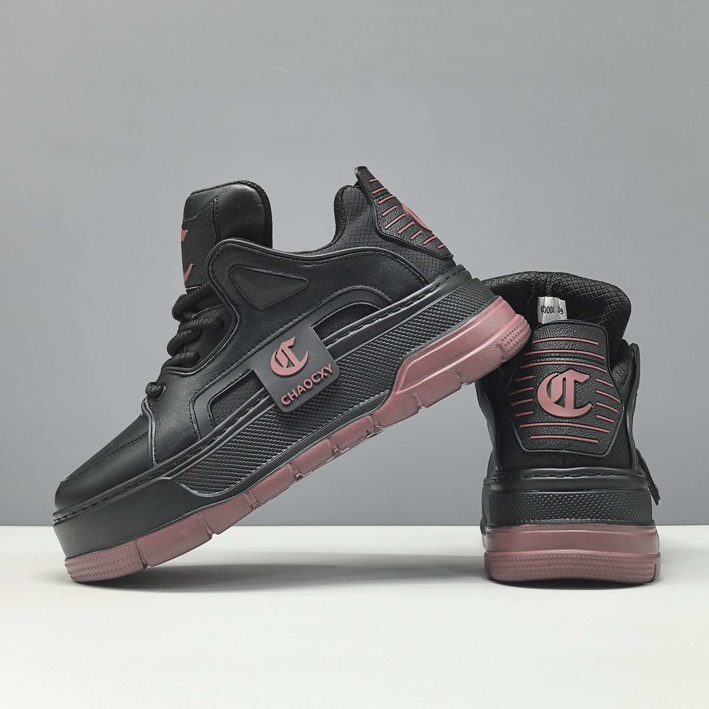 Men's Fashion Breathable Leather High Top Sneakers