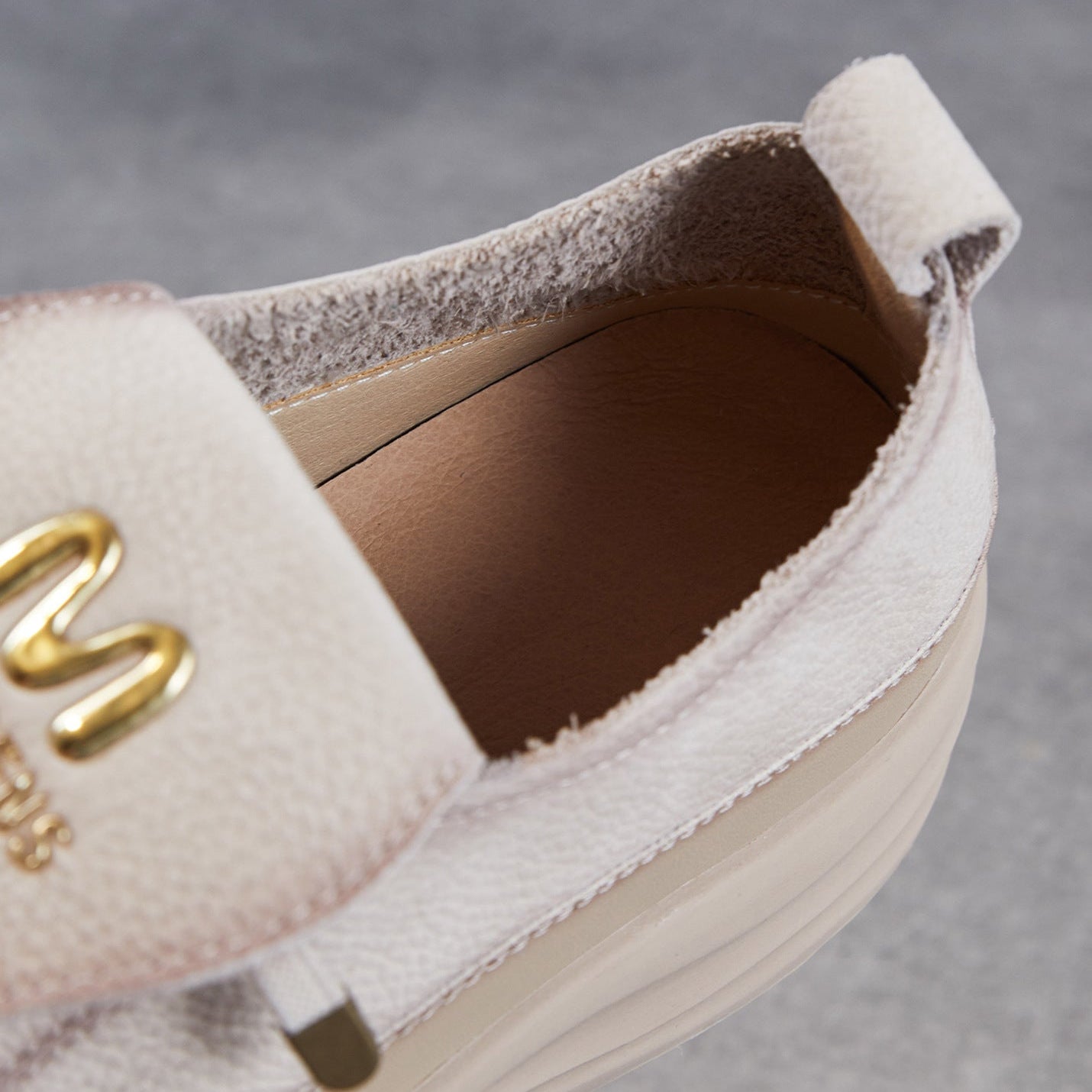 Women's Minimalist Leather Flat Casual Shoes-RAIIFY