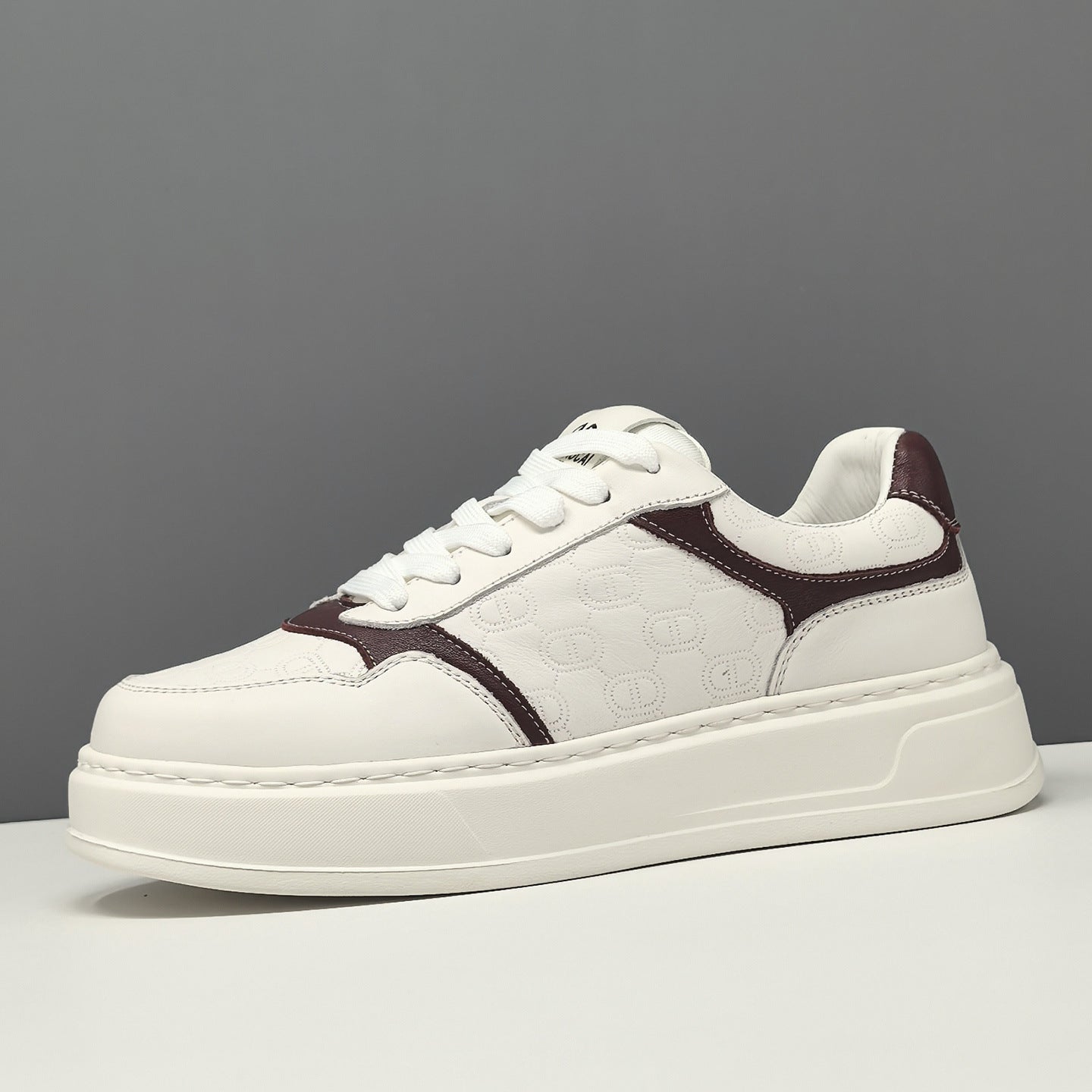 Men's Fashion Breathable Leather Casual Court Sneakers-RAIIFY