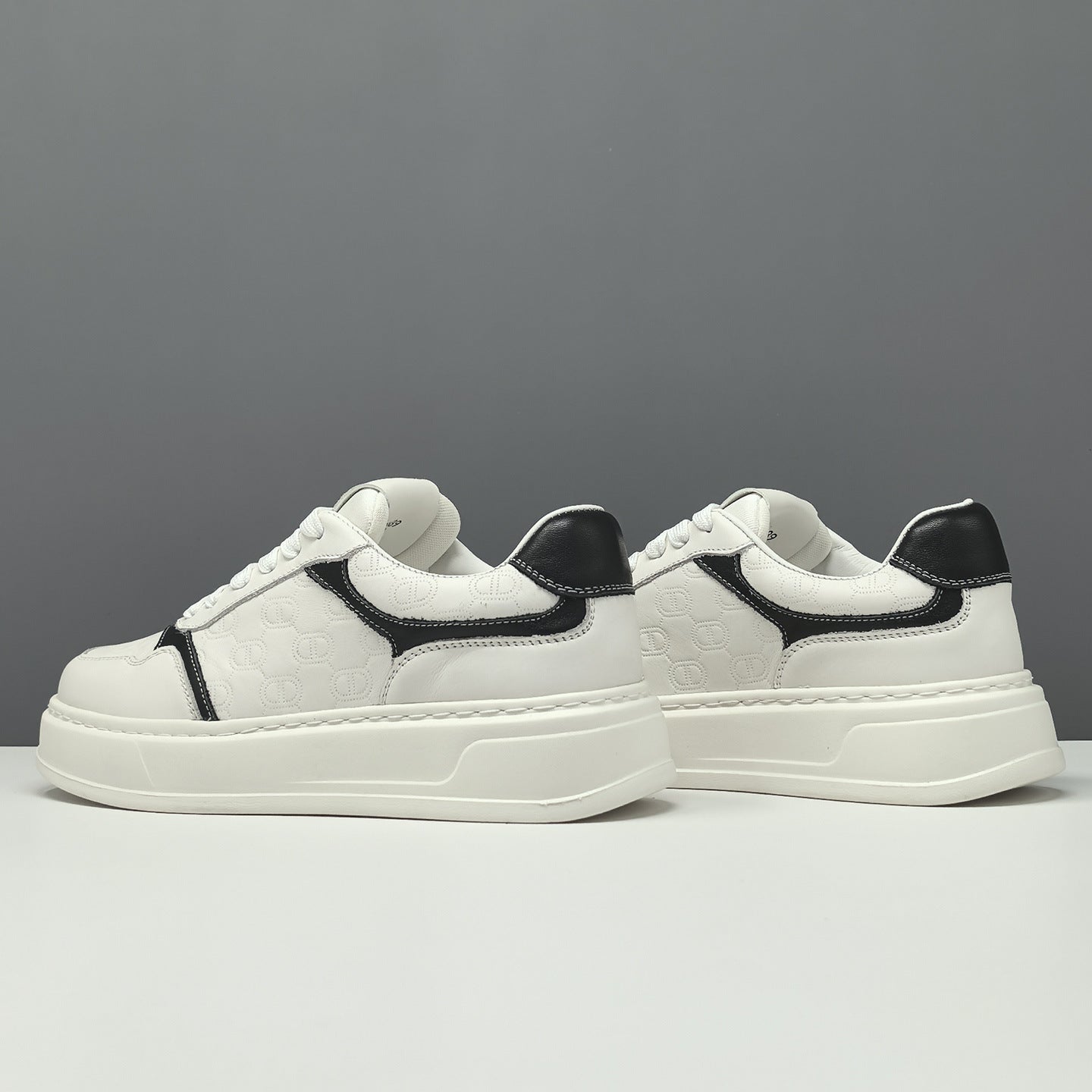 Men's Fashion Breathable Leather Casual Court Sneakers-RAIIFY