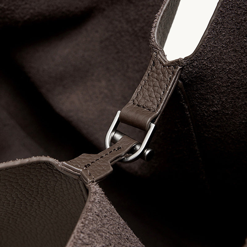 Women's Leather Large Capacity Shoulder Tote Bag-RAIIFY