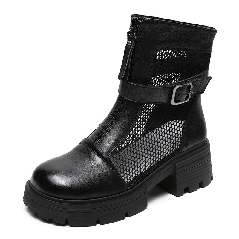 Women Minimalist Summer Hollow Mesh Boots-RAIIFY