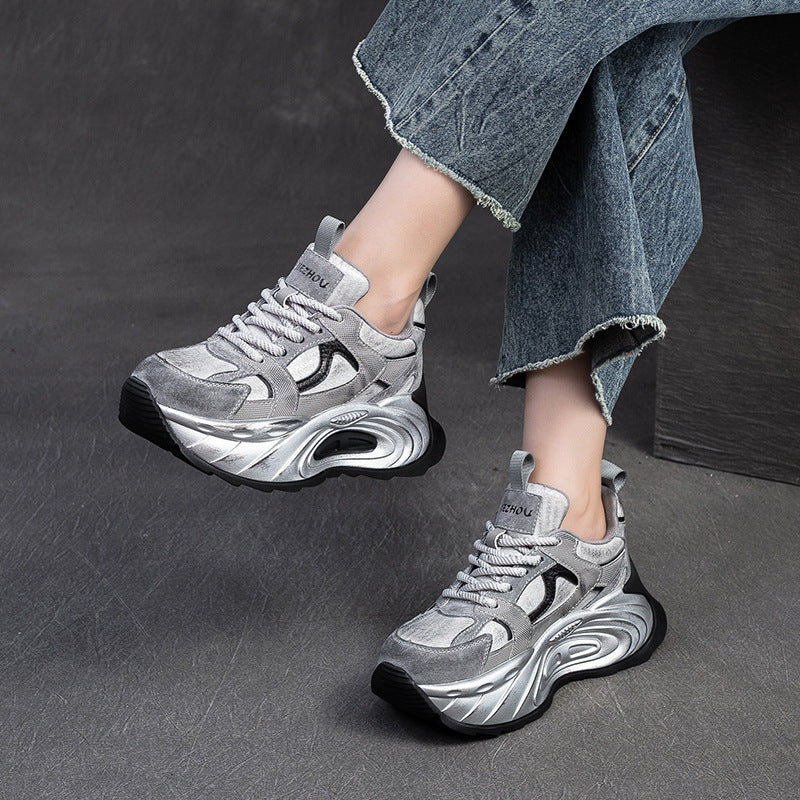 Women Casual Platform Chunky Fashion Sneakers-RAIIFY