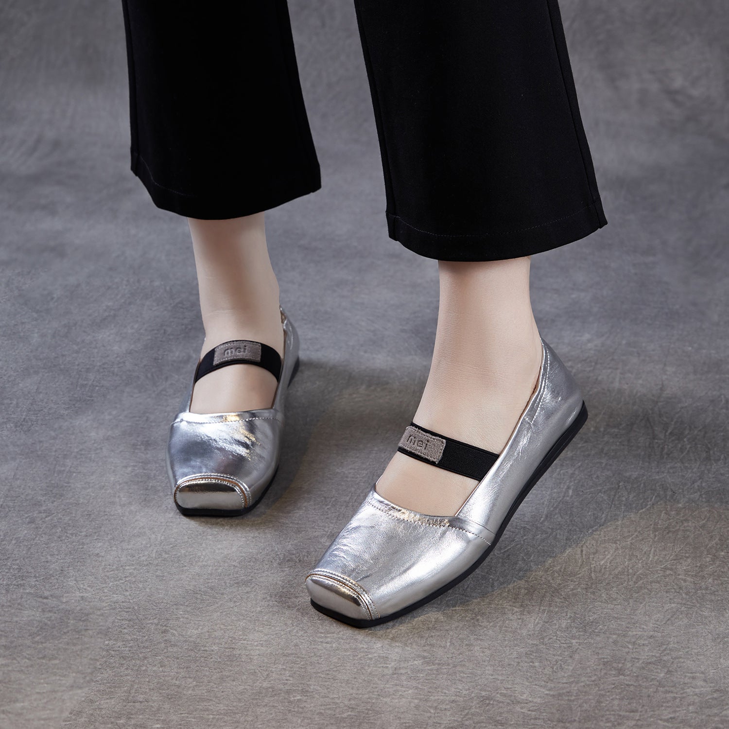 Women's Sustainable Genuine Leather Vintage Flat Shoes-RAIIFY