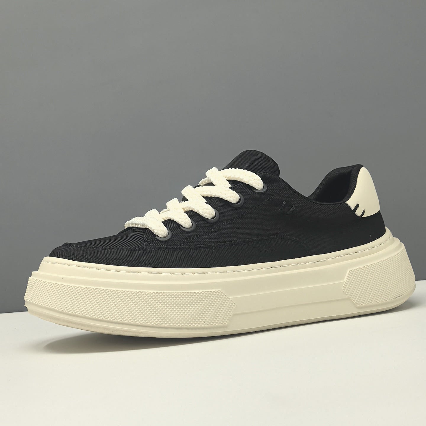 Men's Fashion Breathable Canvas Thick Sole Casual Board Shoes-RAIIFY