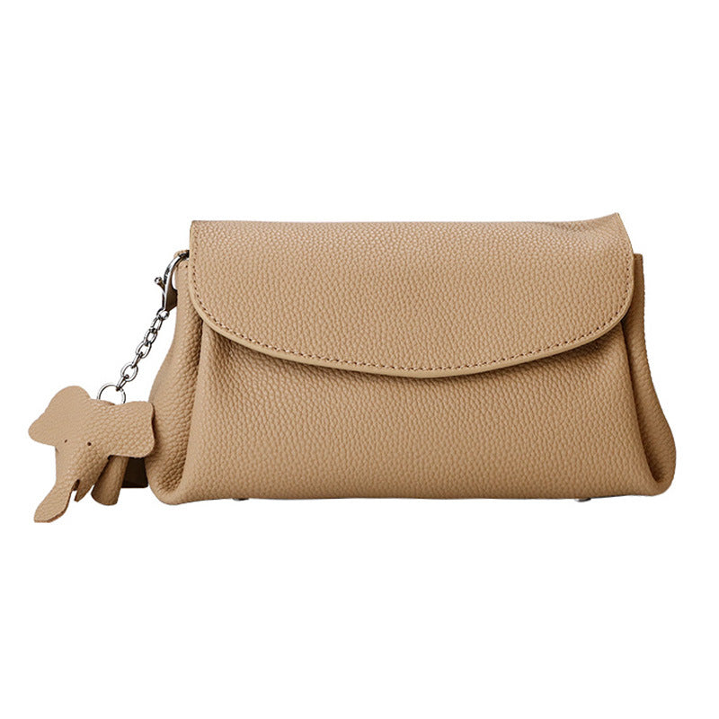 Women Minimalism Solid Soft Leather Cross Body Bag-RAIIFY