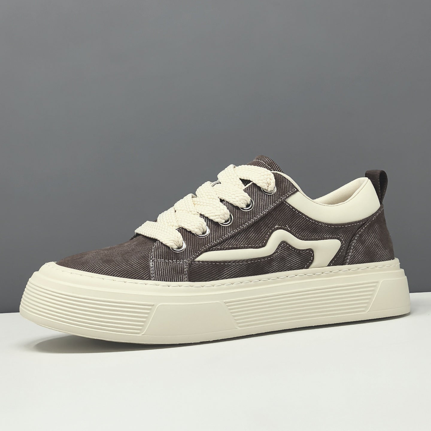 Men's Denim Patchwork Casual Board Shoes Fashion Sneakers-RAIIFY