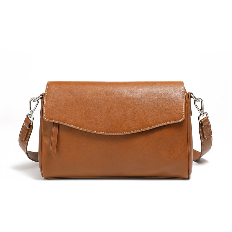 Women Plain Leather Fashion Cross Body Bag-RAIIFY