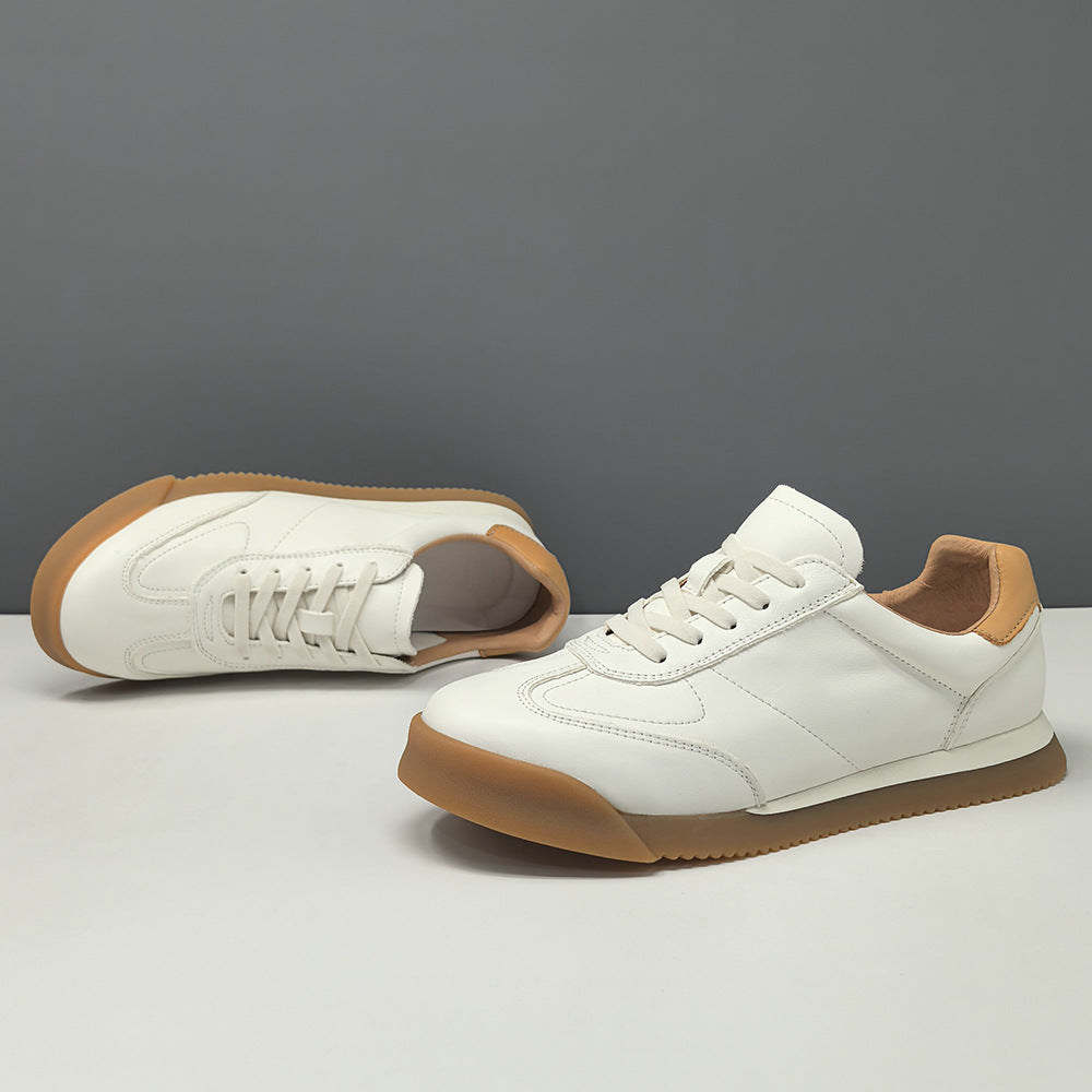 Men's Minimalism Quilted Leather Casual Shoes-RAIIFY