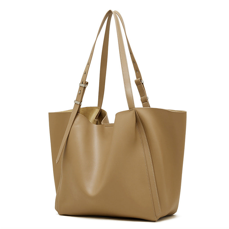 Women’s Genuine Leather Large-Capacity Tote Bag-RAIIFY