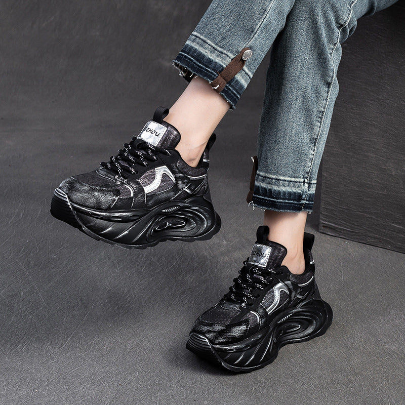 Women Casual Platform Chunky Fashion Sneakers-RAIIFY