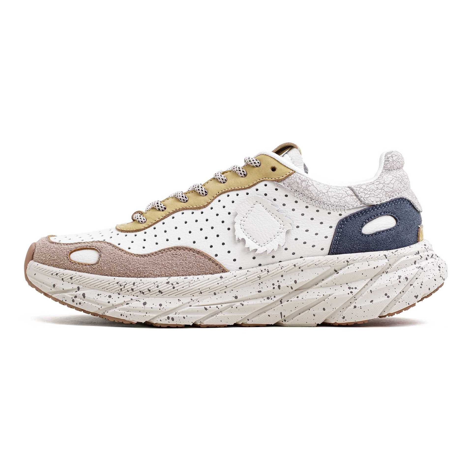 Men's Fashion Color Matching Leather Casual Running Sneakers-RAIIFY