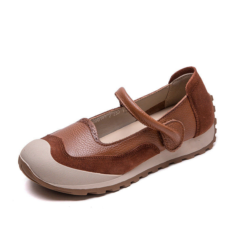 Women Vintage Leather Soft Casual Shoes-RAIIFY