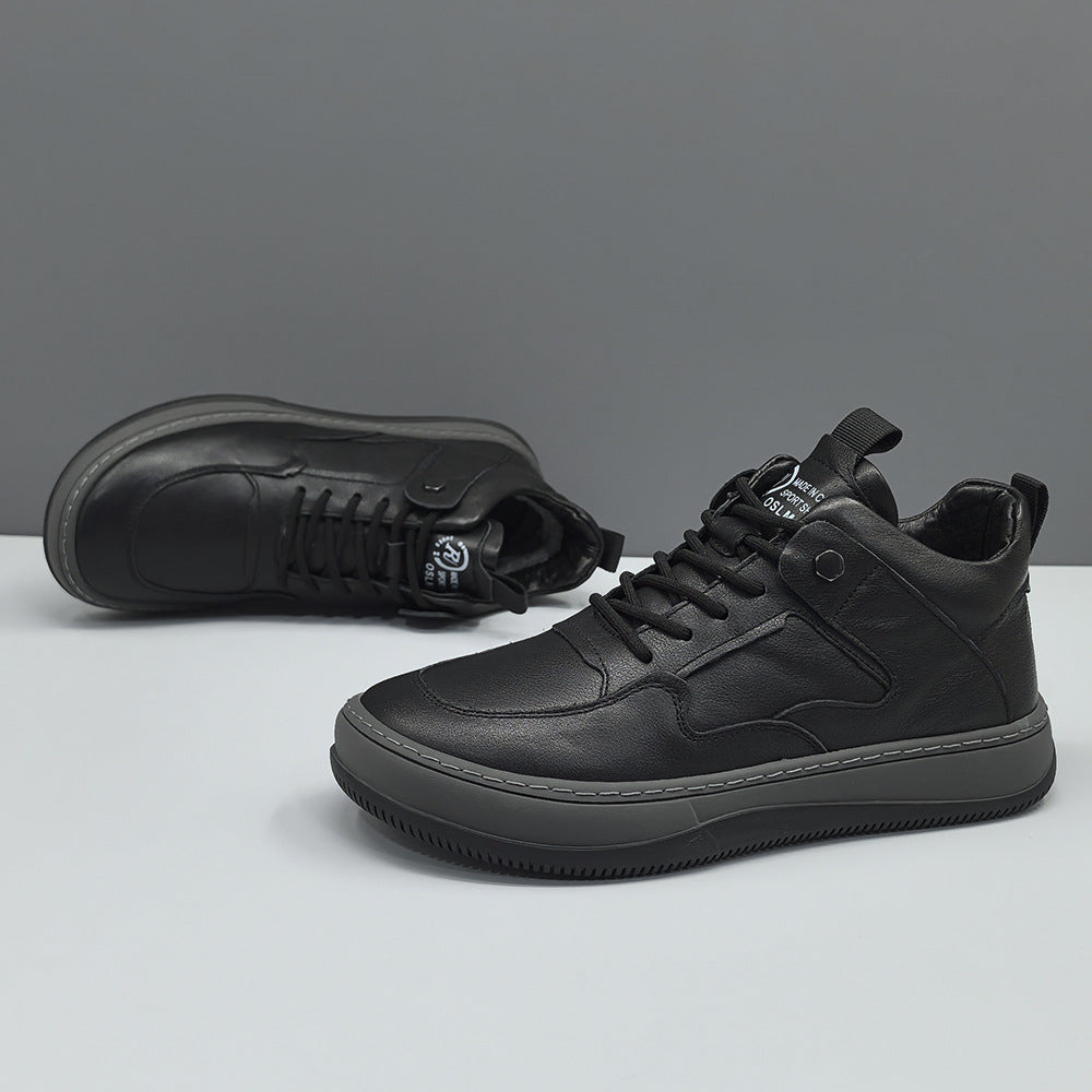 Men Minimalism Quilted Leather Casual Shoes-RAIIFY