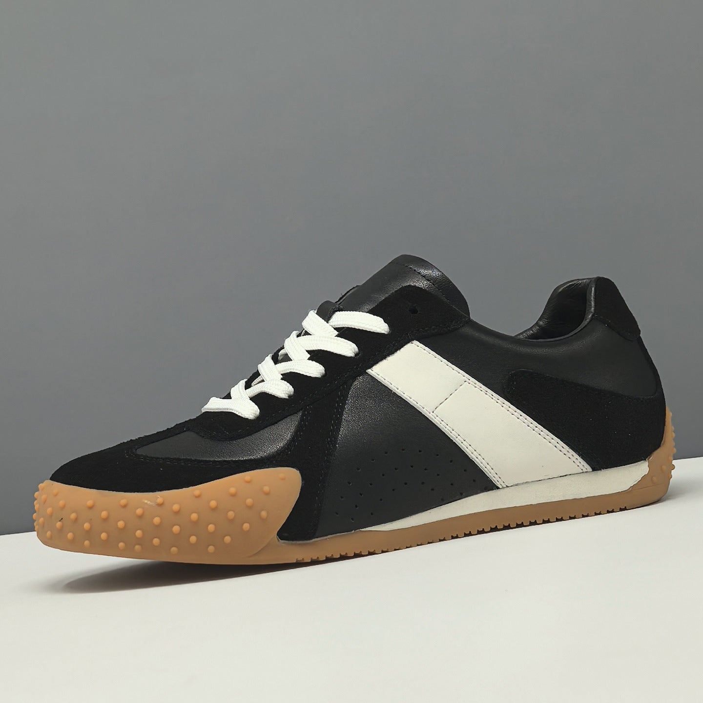 Men's Fashion Quilted Suede Flat Casual Sneakers-RAIIFY