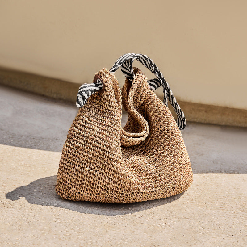 Women's Fashion Casual Straw Woven Shoulder Bag-RAIIFY