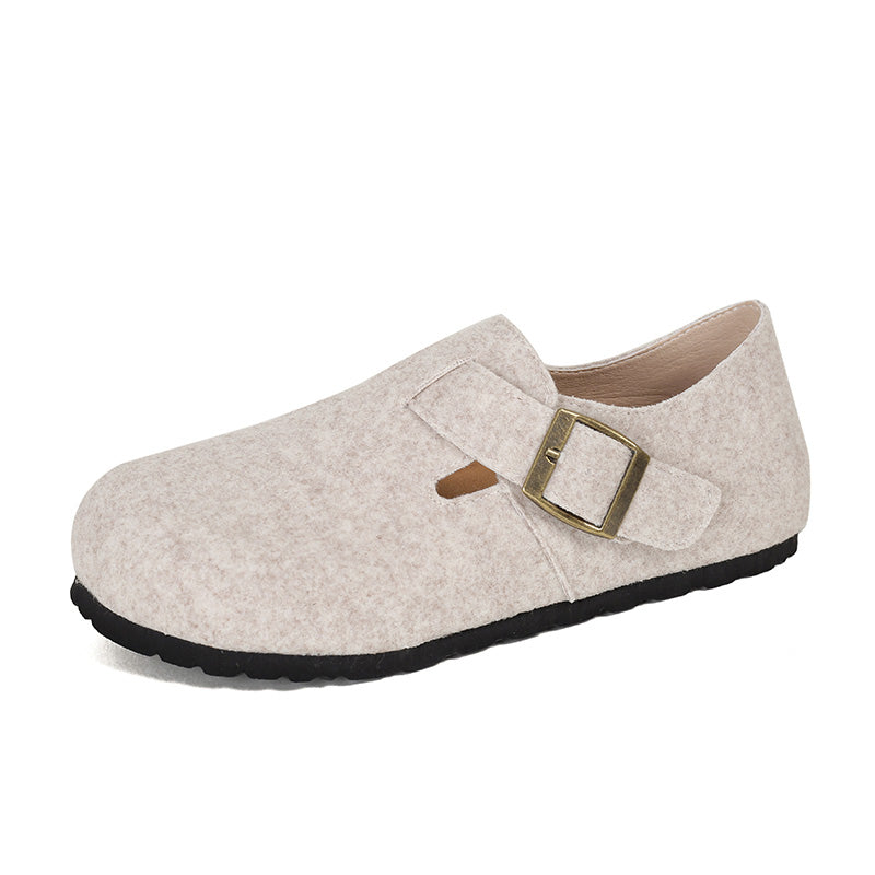 Women Retro Minimalist Flat Soft Casual Shoes-RAIIFY