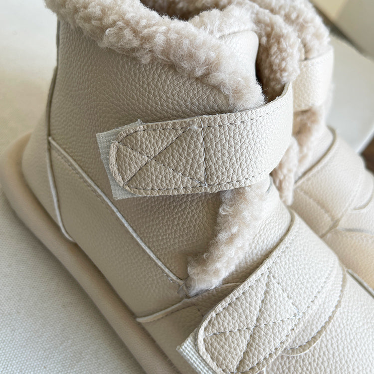 Women Minimalist Soft Furred Flat Boots-RAIIFY