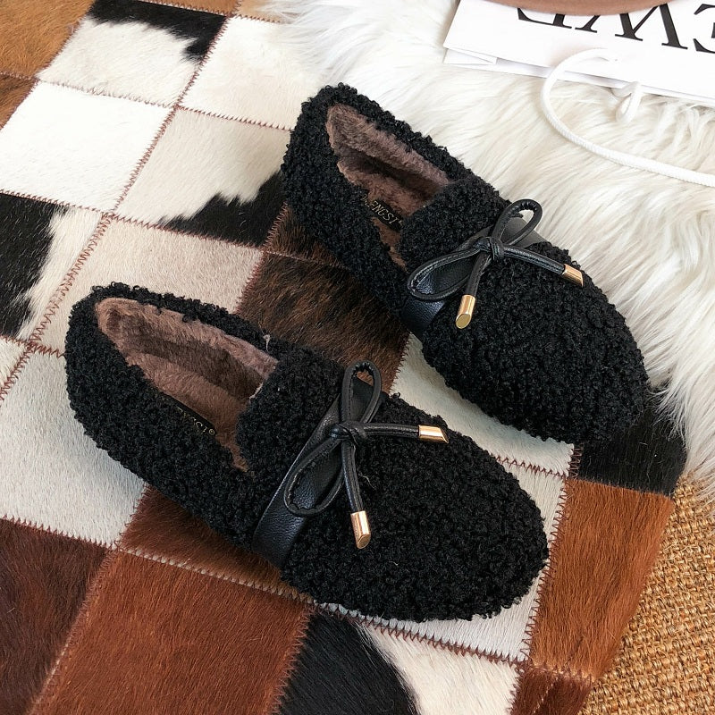 Women Winter Soft Furred Casual Shoes-RAIIFY