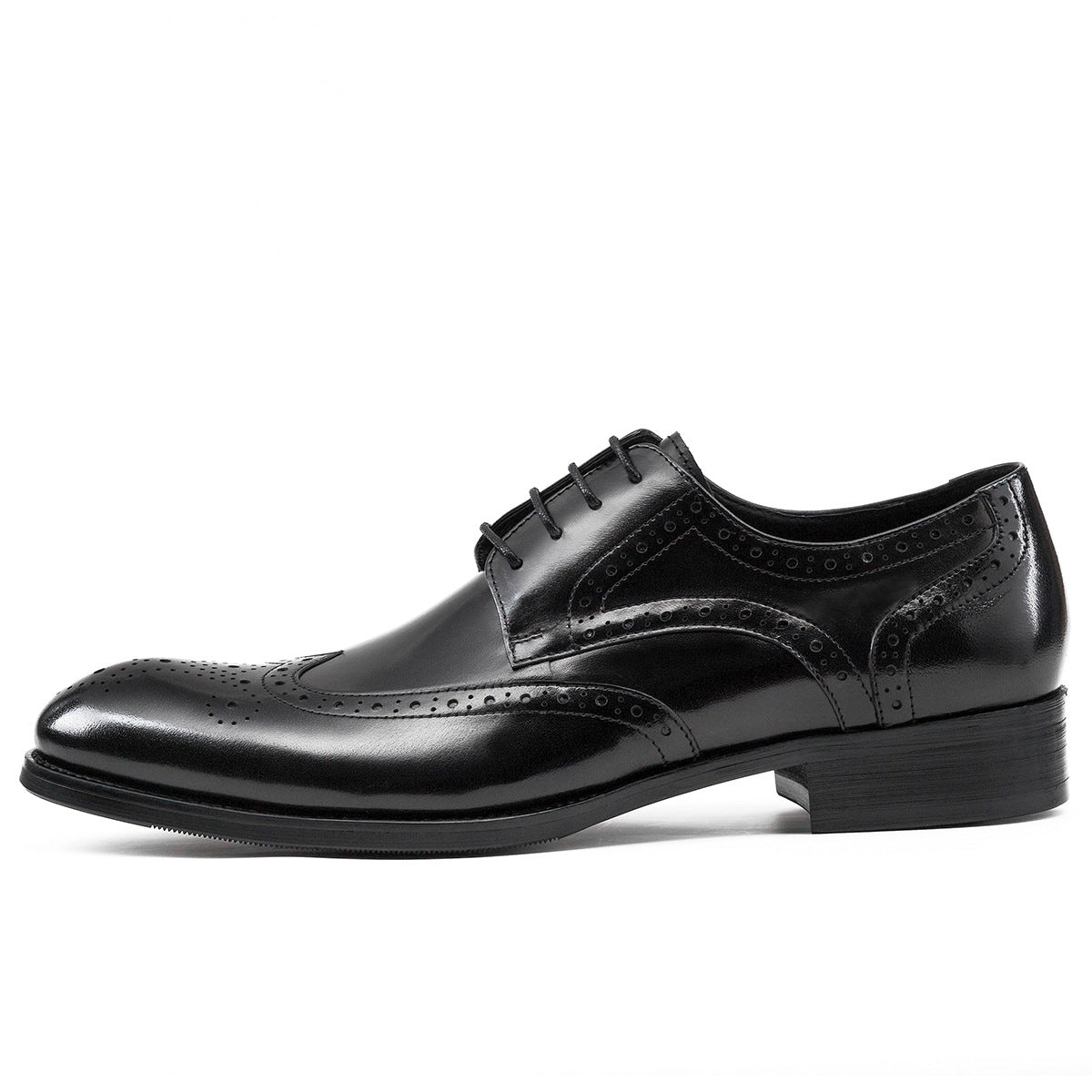 Men Classic Embossing Leather Oxford Shoes-RAIIFY