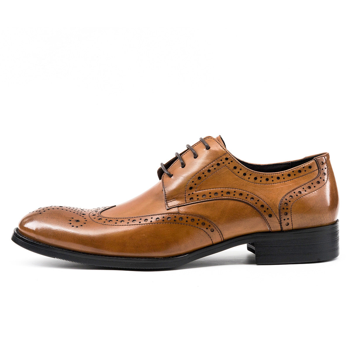 Men Classic Embossing Leather Oxford Shoes-RAIIFY