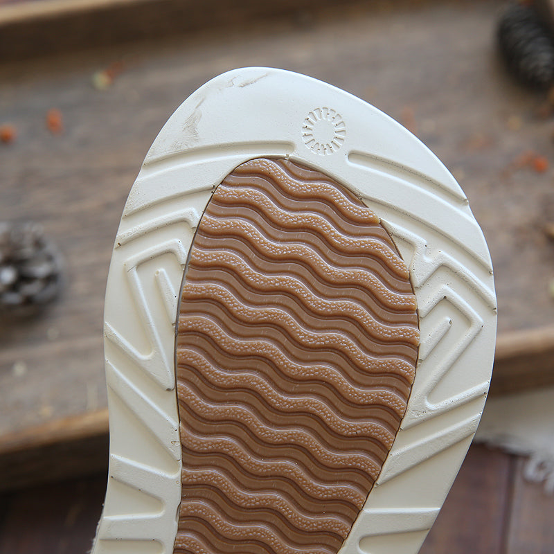 Women Summer Casual Hollow Plaited Leather Sandals-RAIIFY