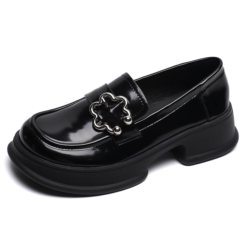 Women Retro Stylish Soft Leather Casual Loafers-RAIIFY