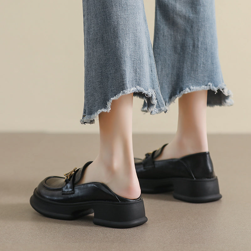 Women Stylish Casual Thick Soled Loafers-RAIIFY