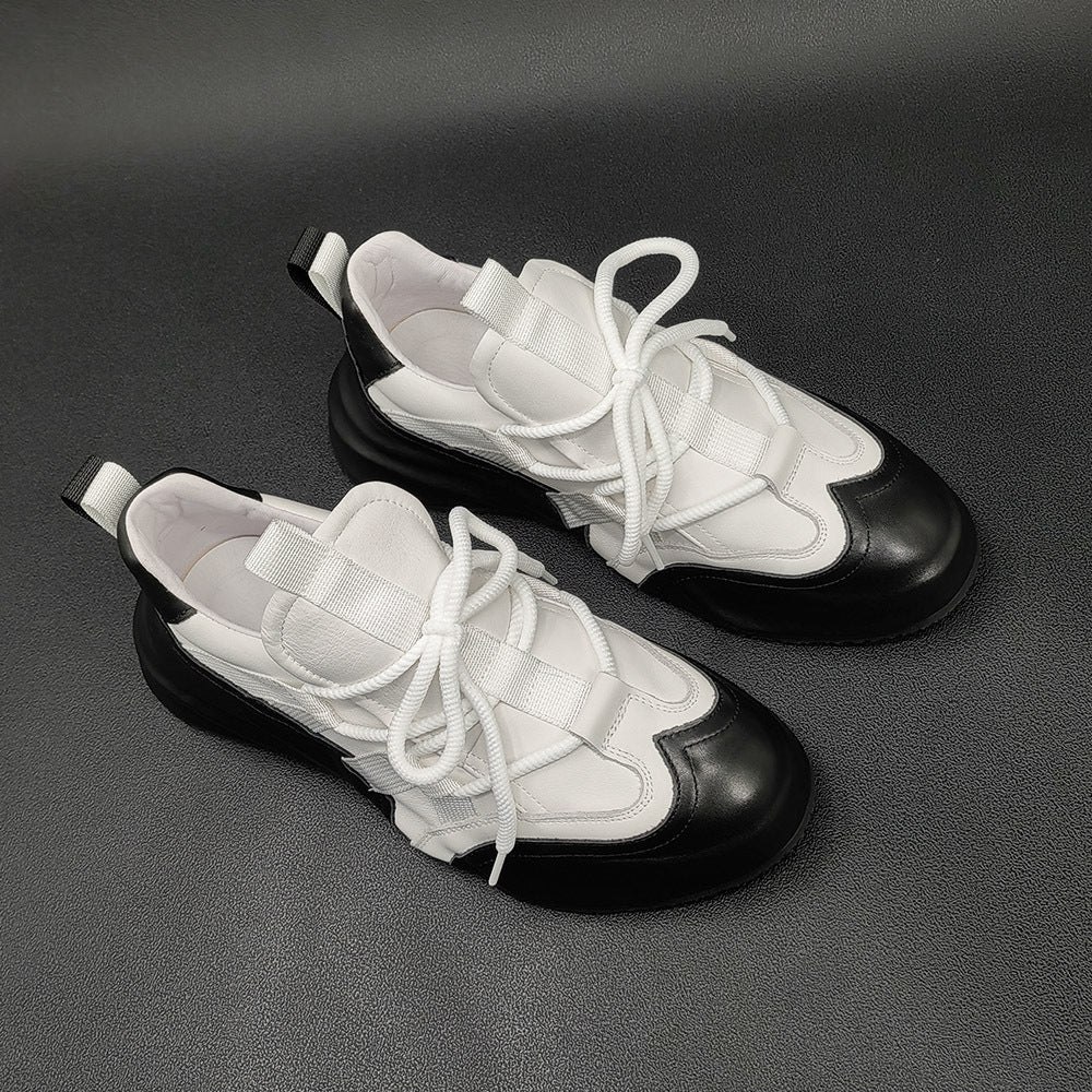 Men Minimalist Fashion Leather Casual Shoes-RAIIFY