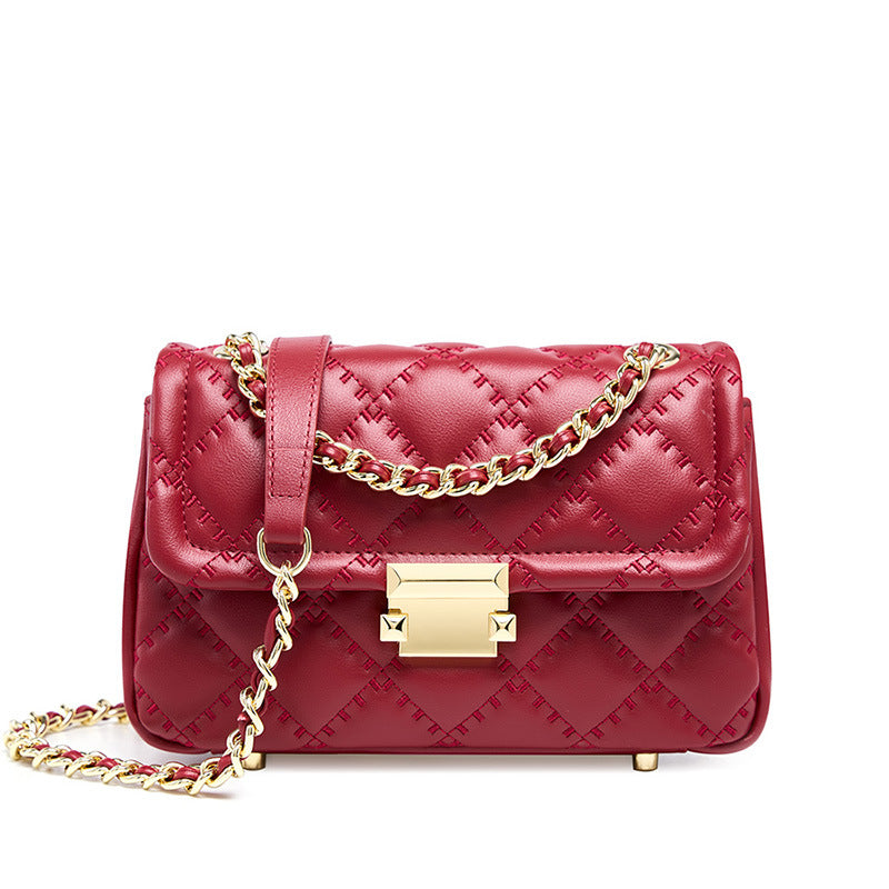 Women Stylish Fashion Leather Chain Strap Shoulder Bag-RAIIFY